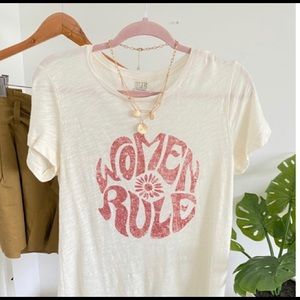 Women rule tee- live elsewhere